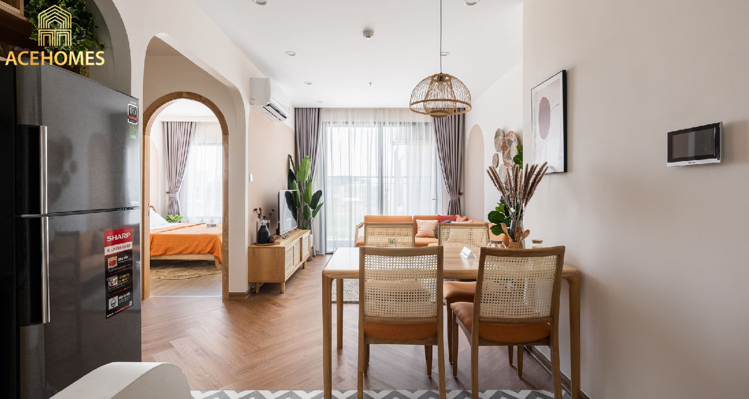 Cho thuê căn 1 ngủ Tây Mỗ 46m2 view công viên - Vinhomes Smart City