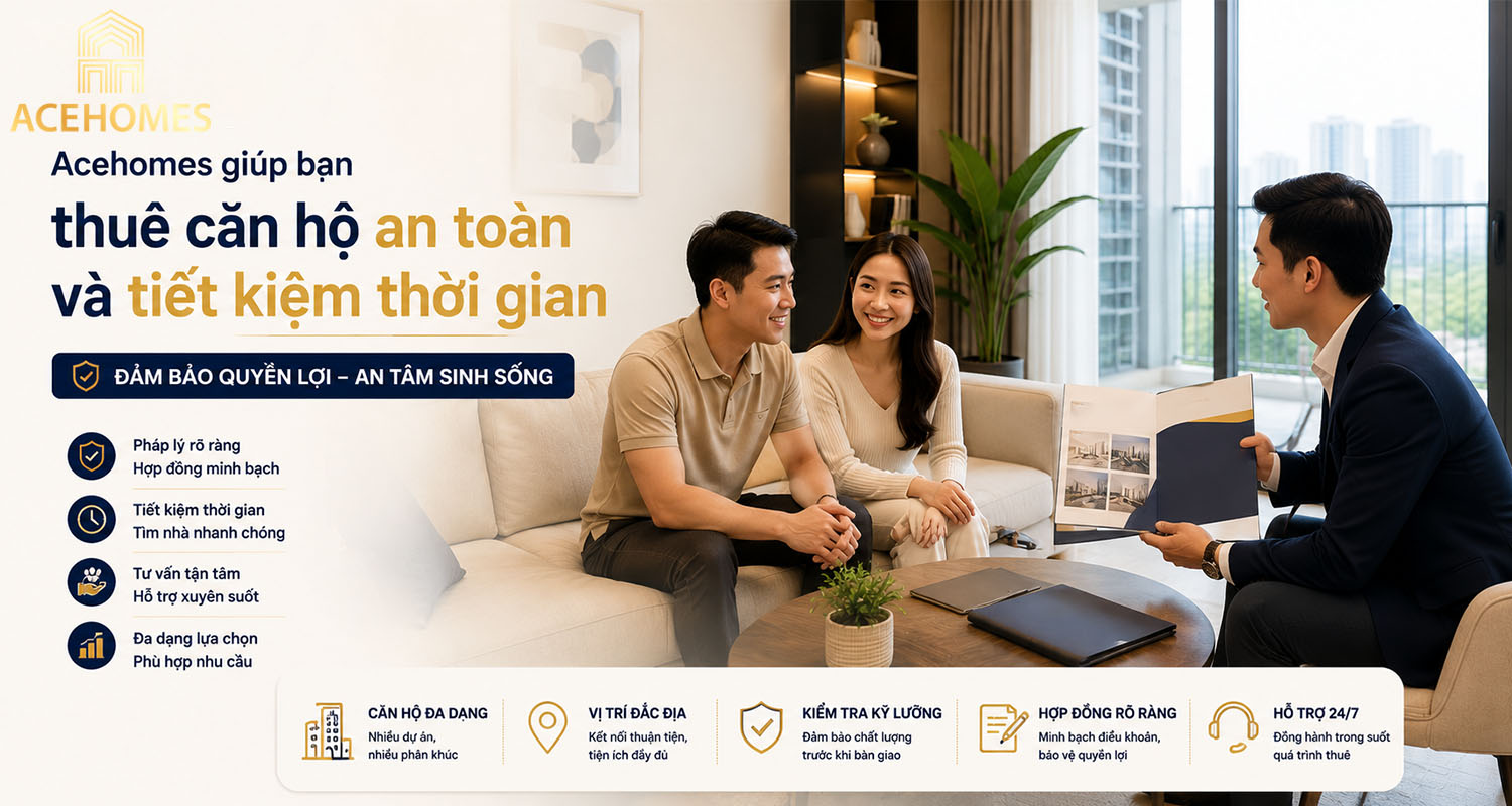 Acehomes giúp bạn thuê căn hộ an toàn và tiết kiệm thời gian
