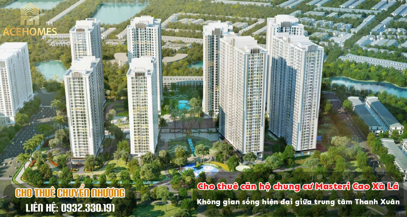Cho thuê căn hộ chung cư Masteri Cao Xà Lá – Không gian sống hiện đại giữa trung tâm Thanh Xuân
