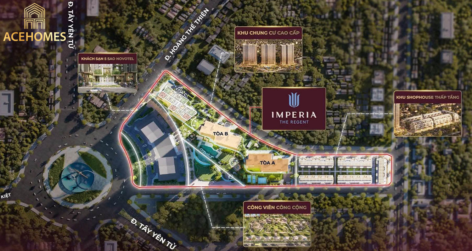 Mặt bằng tổng thể dự án Imperia The Regent