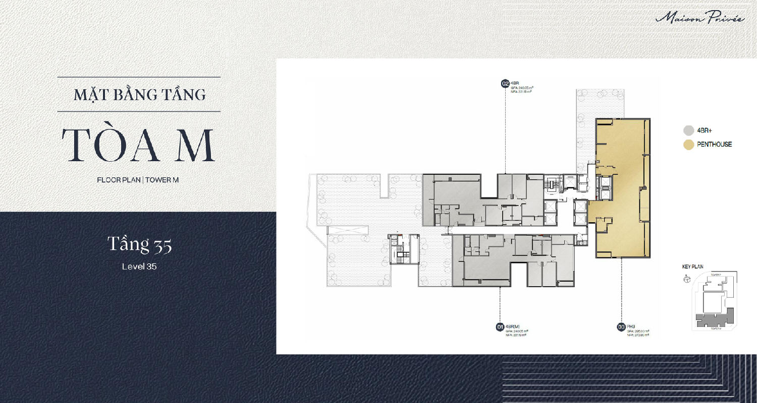 Mặt bằng Tòa M – Đa dạng loại hình