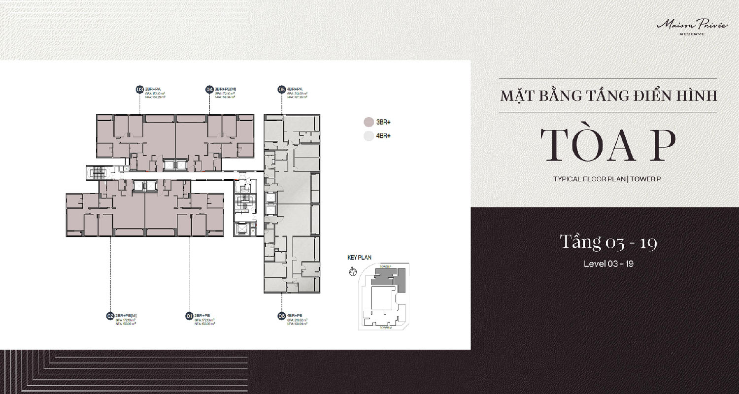 Mặt bằng Tòa P – Maison Privée Reserve