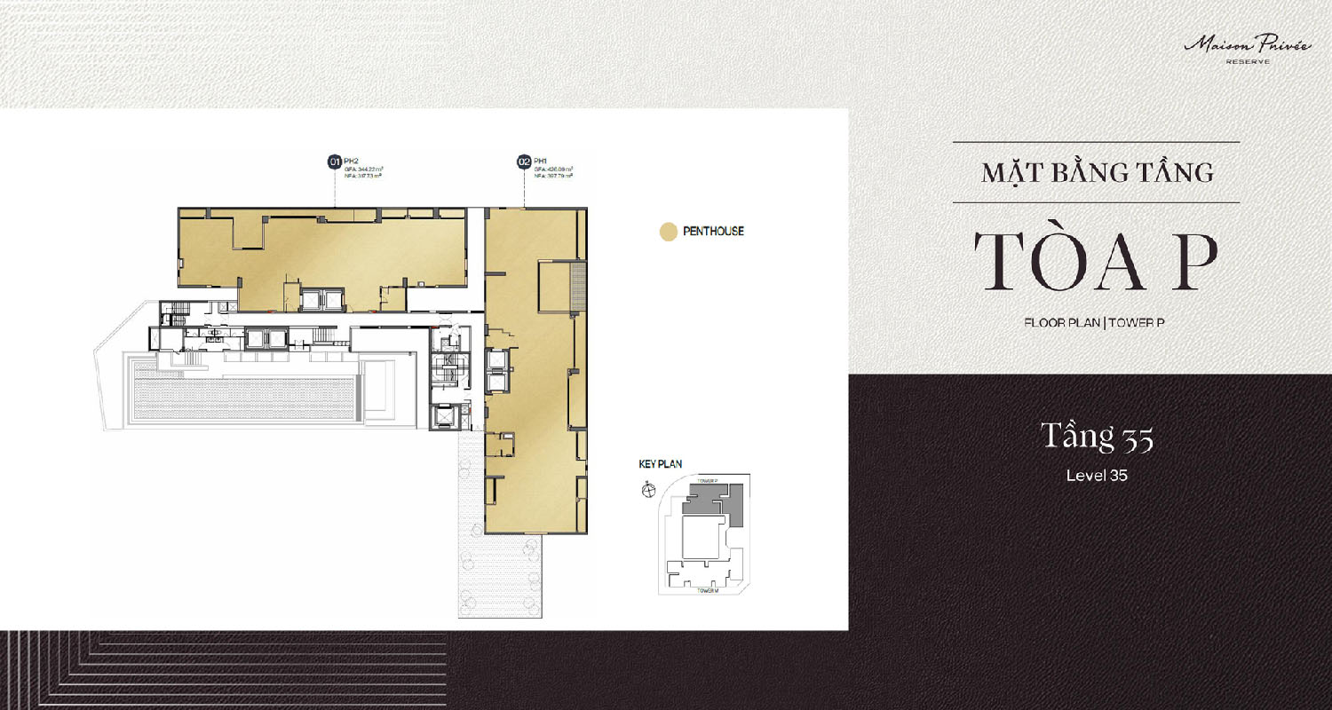 Mặt bằng Tòa P – Maison Privée Reserve