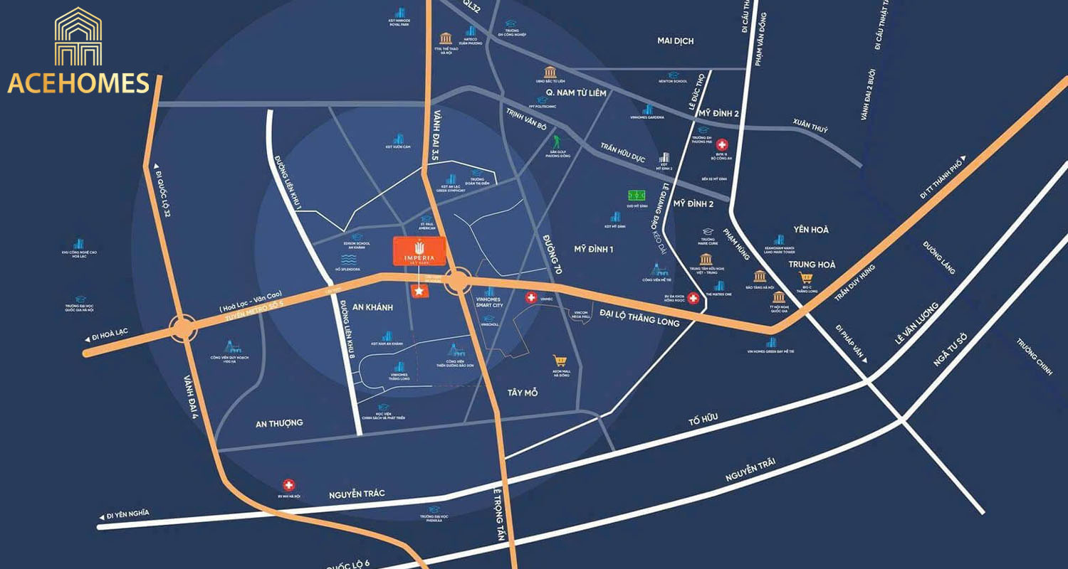 Vị trí dự án Imperia Sky Park